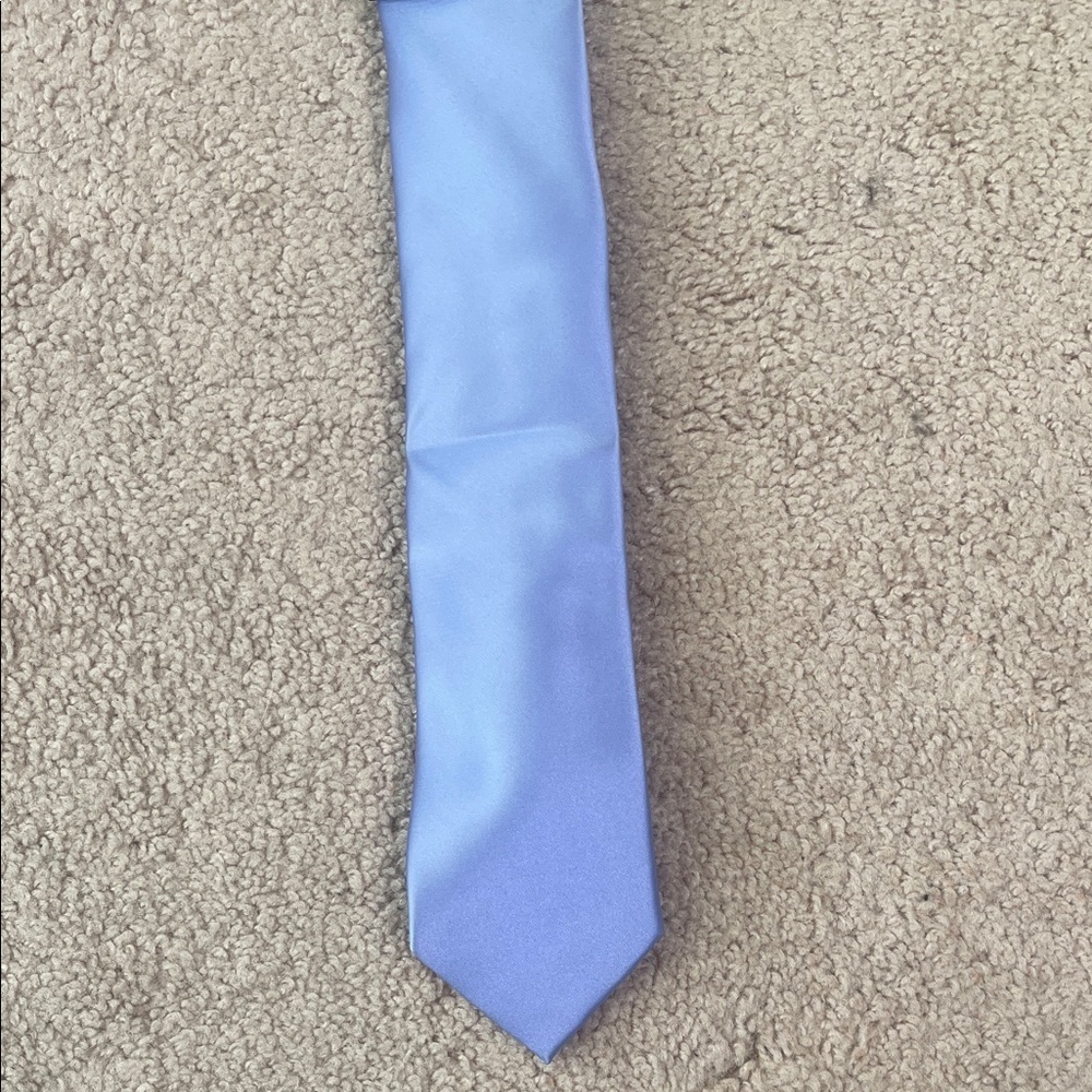 NWT Apt. 9 Sky Blue/Lavender Tie and Pocket Square Set - Picture 3 of 6
